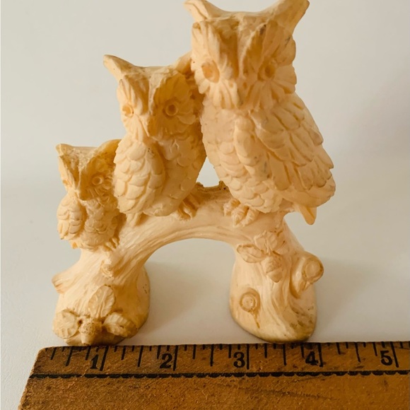 Santini 3 owls figurine Italy - Picture 2 of 9